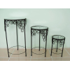 Suzan stools - 
Material: Glass and metal